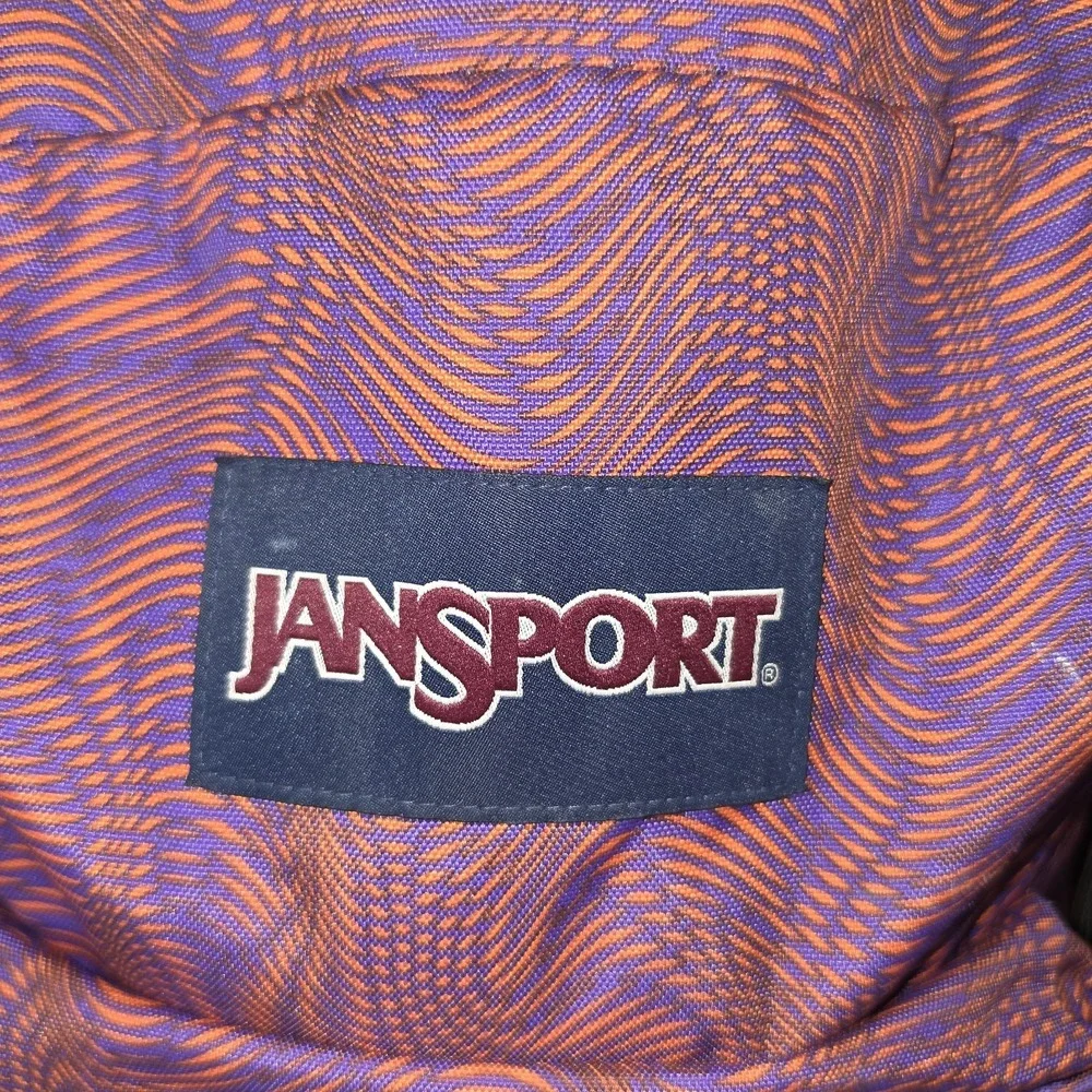 JanSport SuperBreak Plus Backpack Geometric Zip Padded Straps